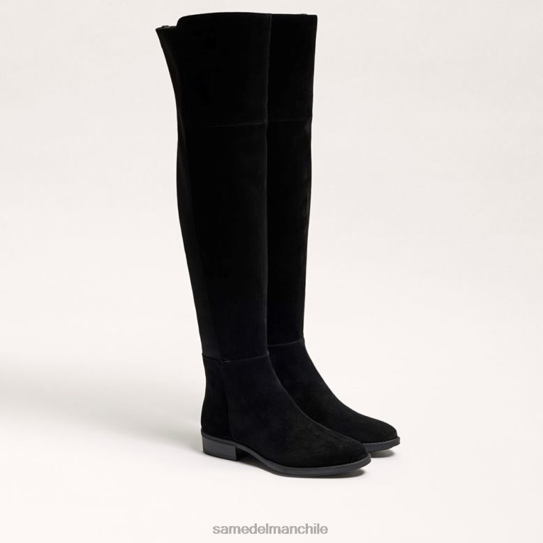 Sam Edelman P802J777 calzado ante negro mujer bota por encima de la rodilla pam