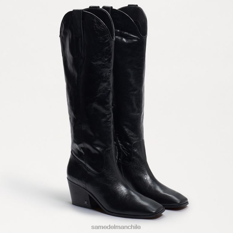 Sam Edelman P802J815 calzado cuero negro mujer bota vaquera britten