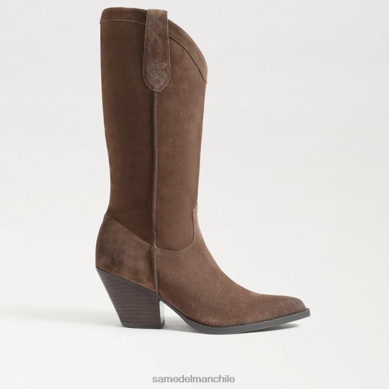Sam Edelman P802J852 calzado gris pardo oliva mujer bota vaquera jamie