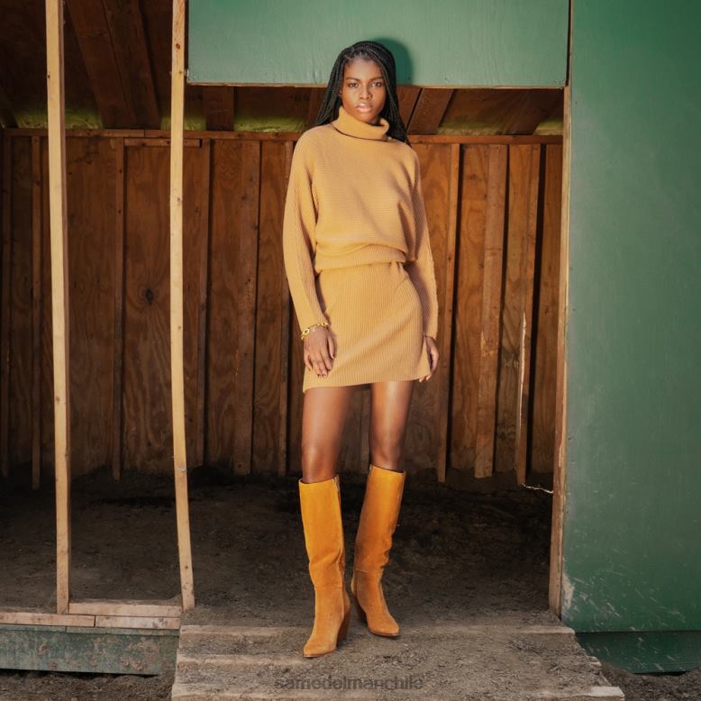 Sam Edelman P802J859 calzado ante negro mujer botas altas annabel