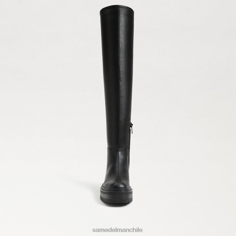 Sam Edelman P802J879 calzado cuero negro mujer bota por encima de la rodilla lydia