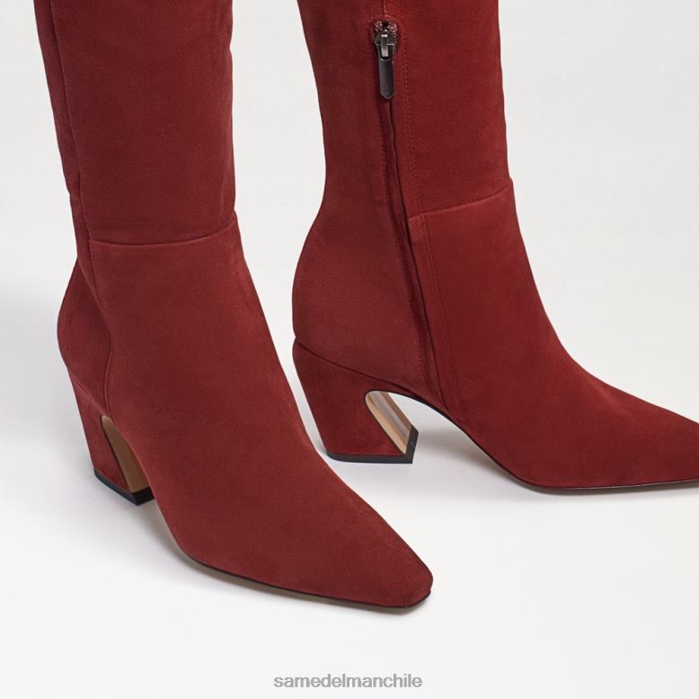 Sam Edelman P802J883 calzado gamuza ladrillo mujer botas altas sulema hasta la rodilla