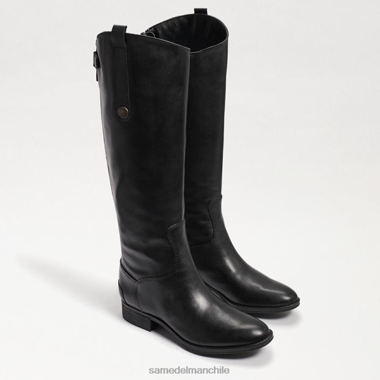 Sam Edelman P802J435 calzado cuero negro mujer bota de montar ancha penny2 de piel de becerro