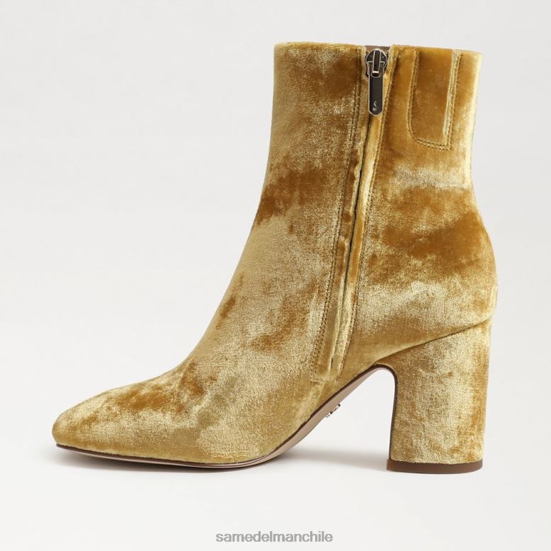 Sam Edelman P802J783 calzado terciopelo azafrán mujer botín beige