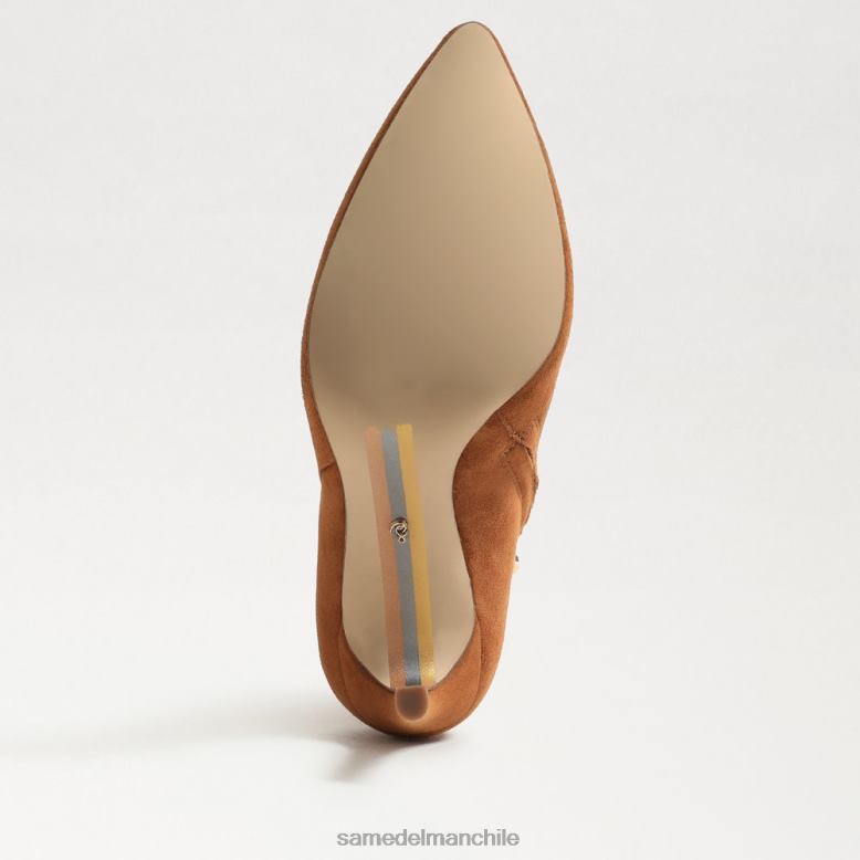 Sam Edelman P802J832 calzado ante marrón frontera mujer botín wrenley tacón