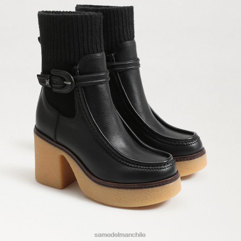 Sam Edelman P802J873 calzado cuero negro mujer botín sidney