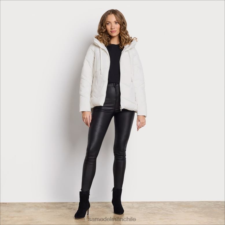 Sam Edelman P802J1121 vestir cáscara de huevo mujer acolchado con cuello tipo almohada