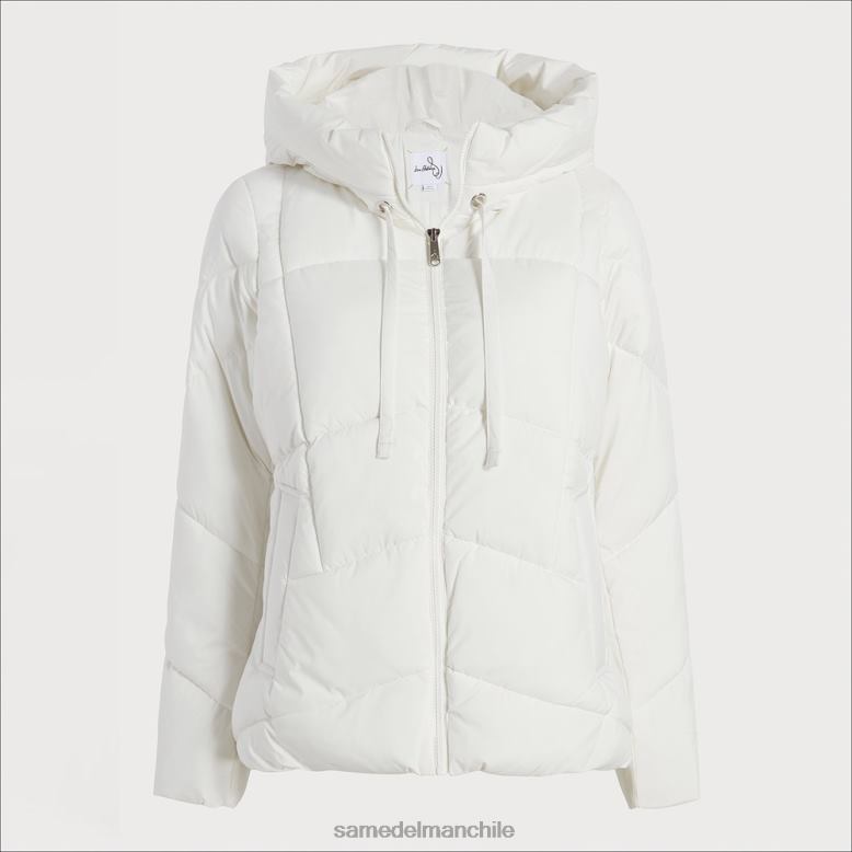 Sam Edelman P802J1121 vestir cáscara de huevo mujer acolchado con cuello tipo almohada