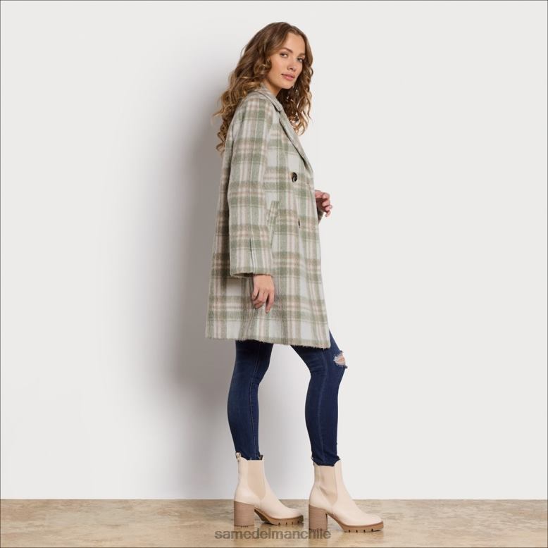 Sam Edelman P802J1125 vestir verde suave mujer chaquetón de lana