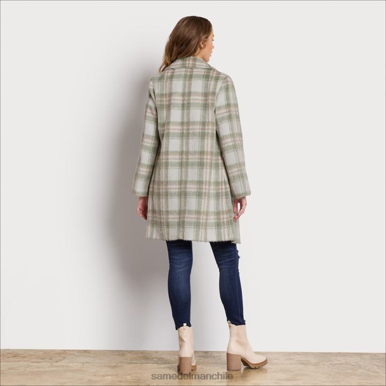 Sam Edelman P802J1125 vestir verde suave mujer chaquetón de lana