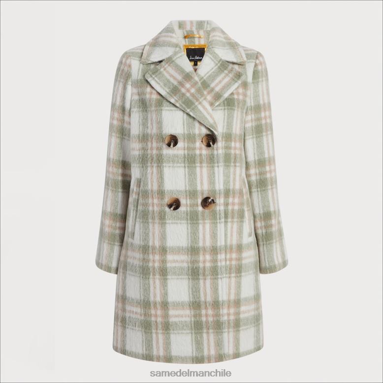 Sam Edelman P802J1125 vestir verde suave mujer chaquetón de lana