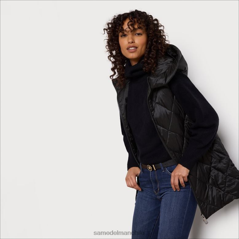 Sam Edelman P802J1156 vestir negro mujer chaleco acolchado