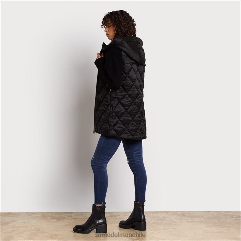 Sam Edelman P802J1156 vestir negro mujer chaleco acolchado