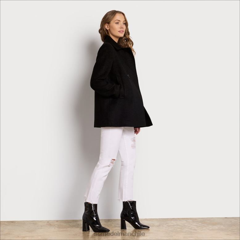 Sam Edelman P802J1158 vestir negro mujer chaquetón de lana