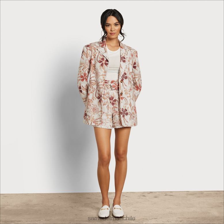 Sam Edelman P802J1207 vestir floral mujer chaqueta enola