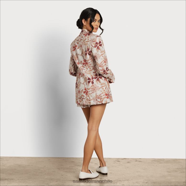 Sam Edelman P802J1207 vestir floral mujer chaqueta enola