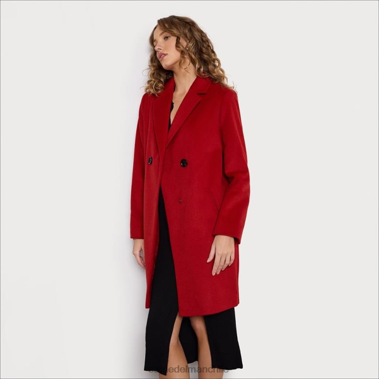 Sam Edelman P802J1239 vestir rojo mujer chaquetón de mezcla de lana