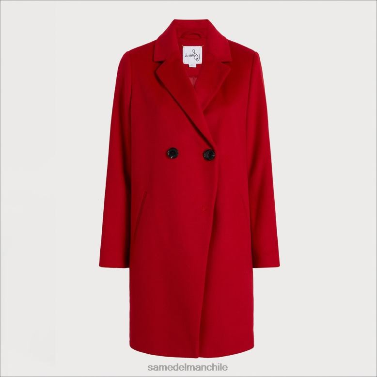 Sam Edelman P802J1239 vestir rojo mujer chaquetón de mezcla de lana