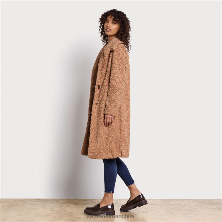 Sam Edelman P802J1254 vestir camello mujer abrigo de peluche