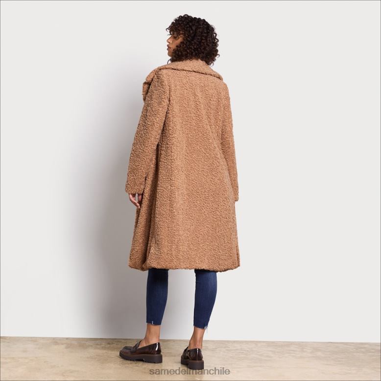 Sam Edelman P802J1254 vestir camello mujer abrigo de peluche