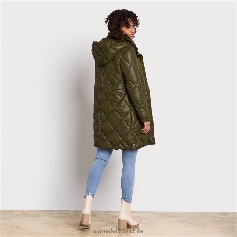 Sam Edelman P802J1264 vestir aceituna toscana mujer chaqueta acolchada