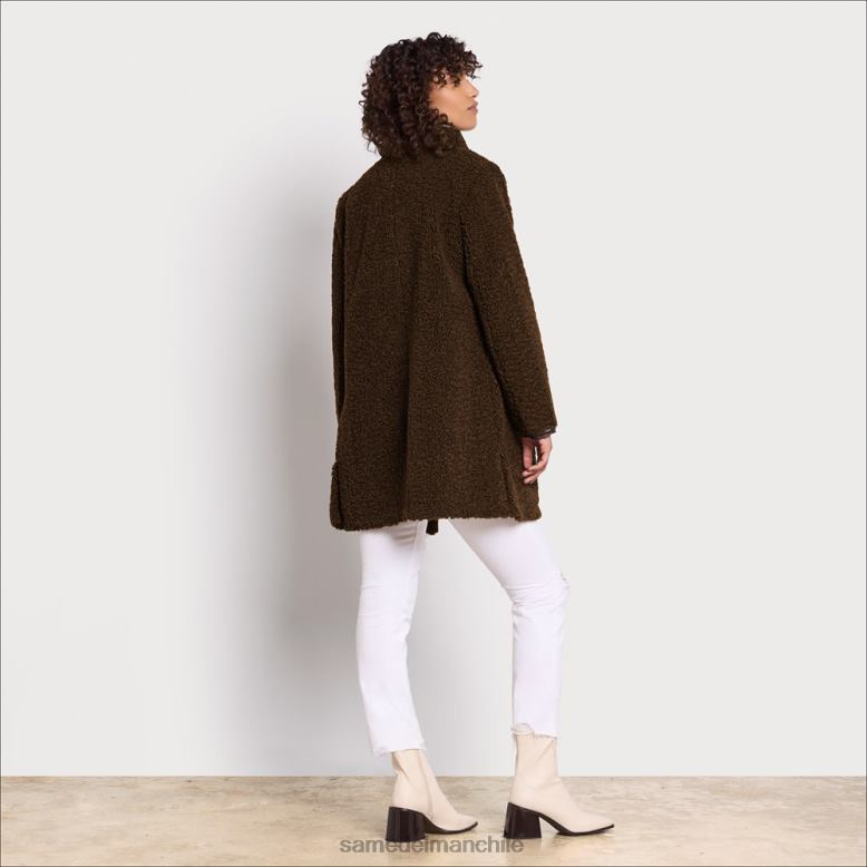 Sam Edelman P802J1275 vestir aceituna toscana mujer abrigo de piel sintética