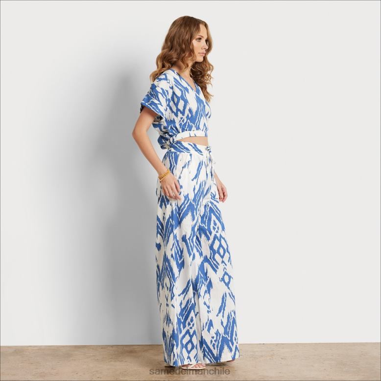 Sam Edelman P802J1070 vestir ikat mujer pantalón suave carrie