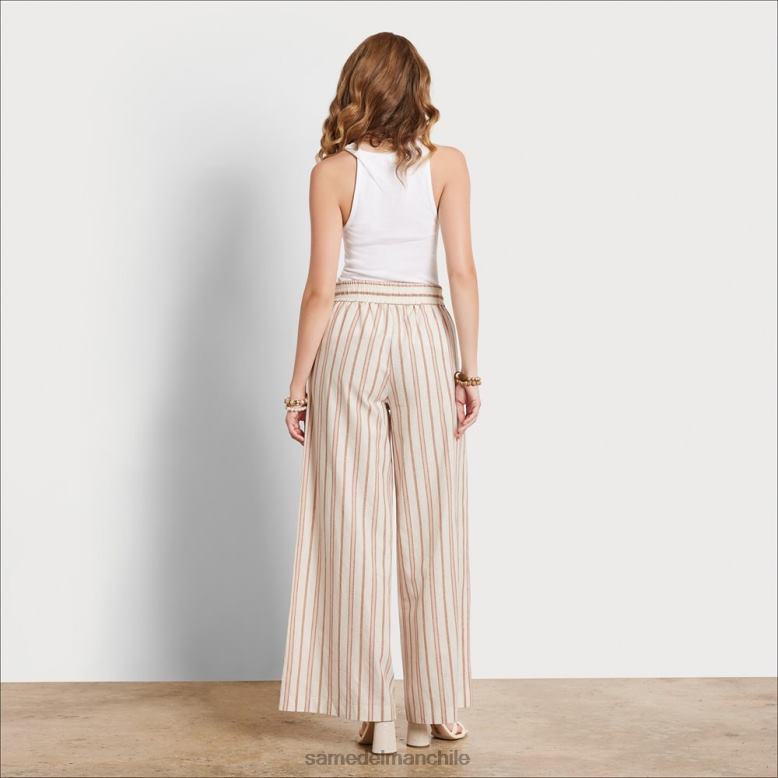 Sam Edelman P802J1071 vestir raya blanca mujer pantalón suave carrie