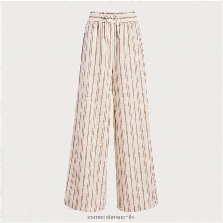 Sam Edelman P802J1071 vestir raya blanca mujer pantalón suave carrie