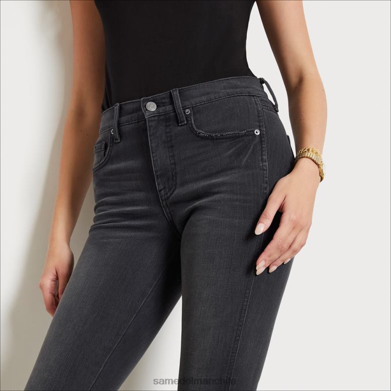 Sam Edelman P802J1182 vestir oscuridad mujer pantalones acampanados linnie de talle medio