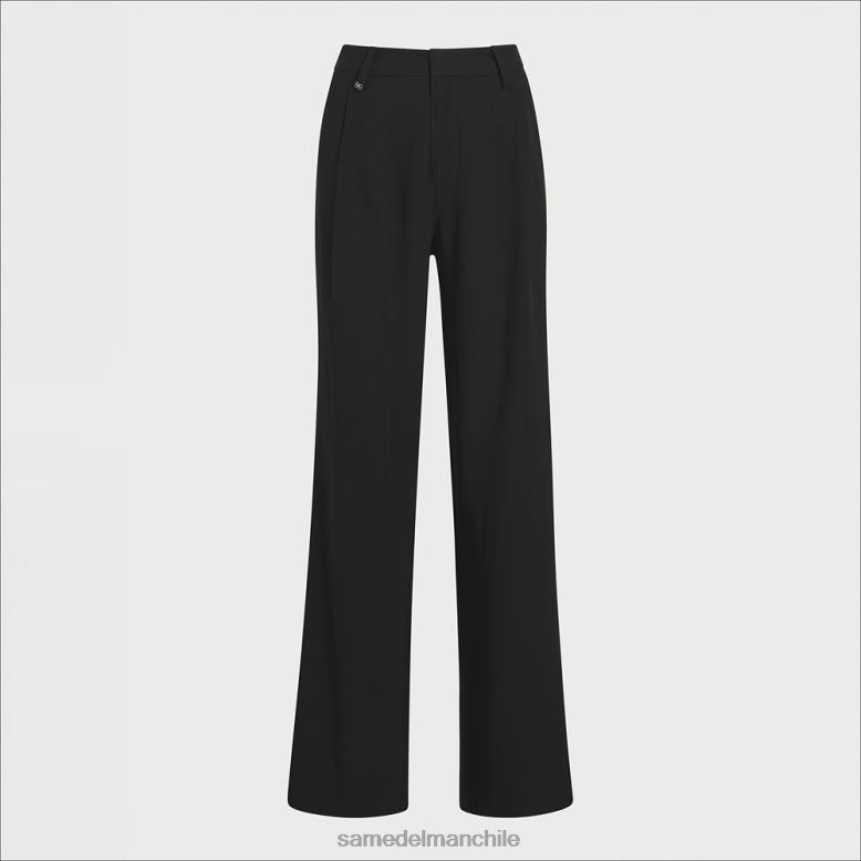 Sam Edelman P802J1209 vestir negro mujer pantalones anchos y de talle alto codie