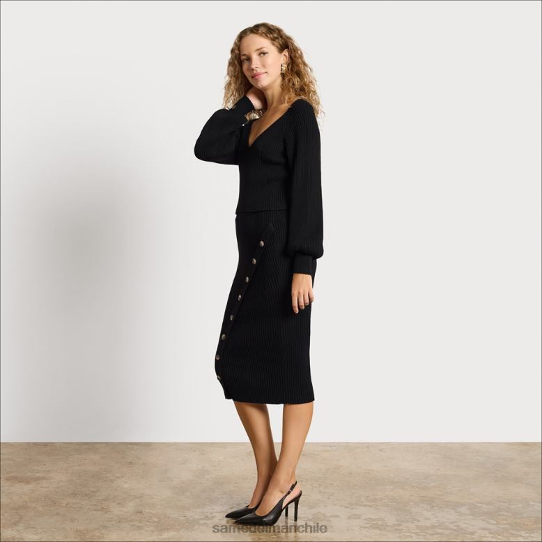 Sam Edelman P802J1256 vestir negro mujer falda rosalía