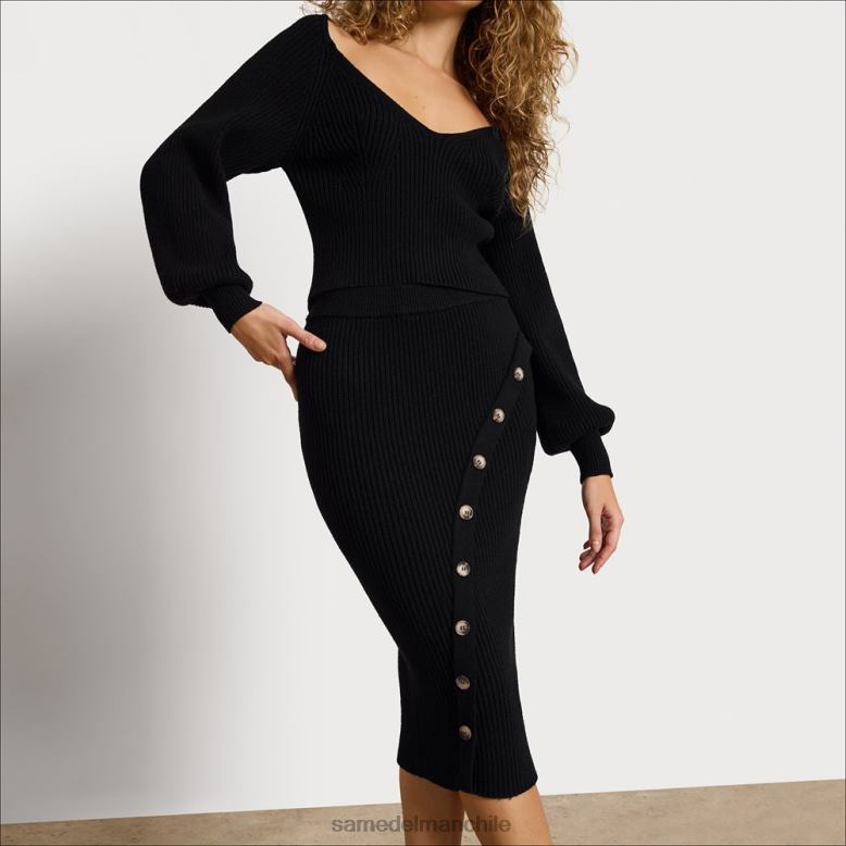 Sam Edelman P802J1256 vestir negro mujer falda rosalía