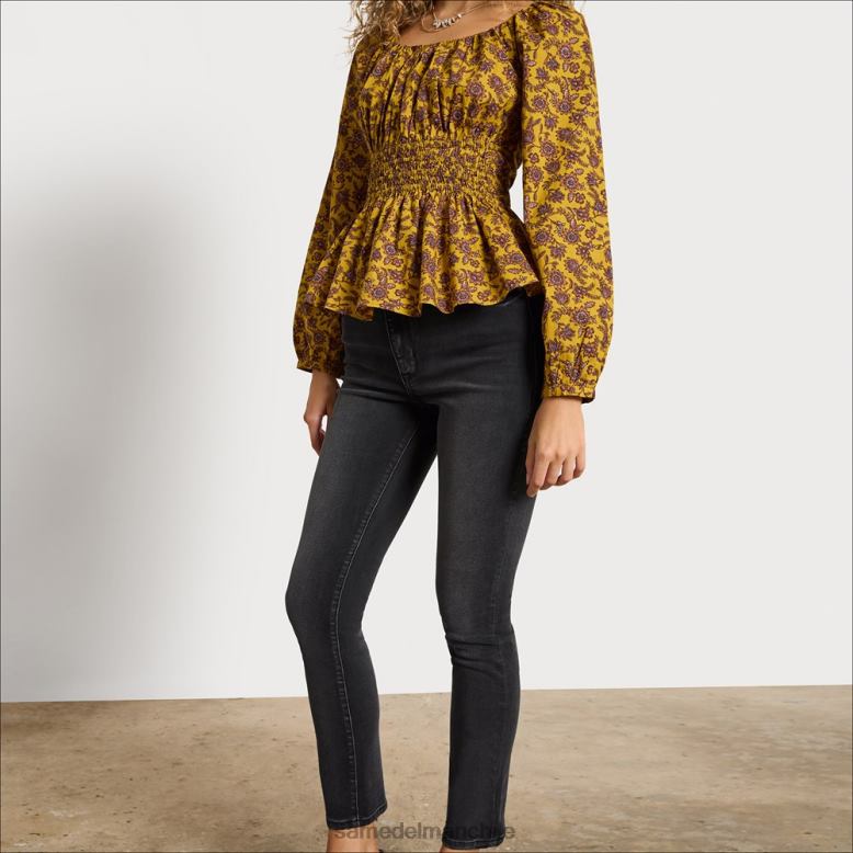 Sam Edelman P802J1272 vestir oscuridad mujer pantalones pitillo de talle alto