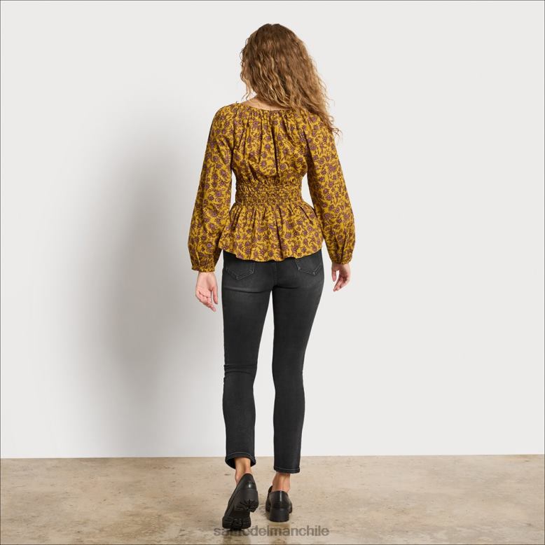 Sam Edelman P802J1272 vestir oscuridad mujer pantalones pitillo de talle alto