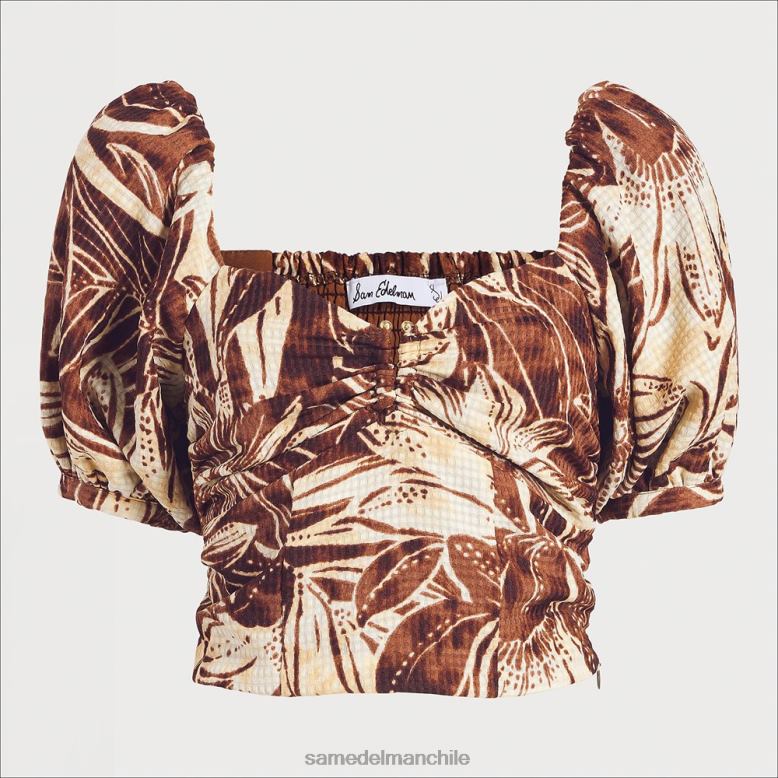 Sam Edelman P802J1103 vestir caballo alazán mujer top karen manga corta