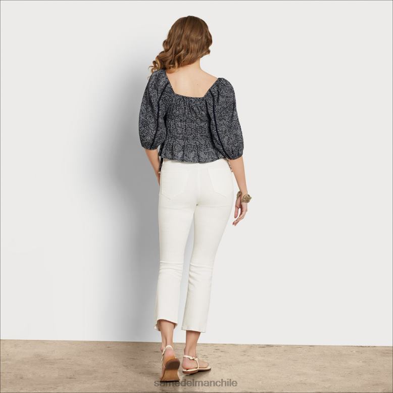 Sam Edelman P802J1171 vestir azul mujer top pradera de manga larga