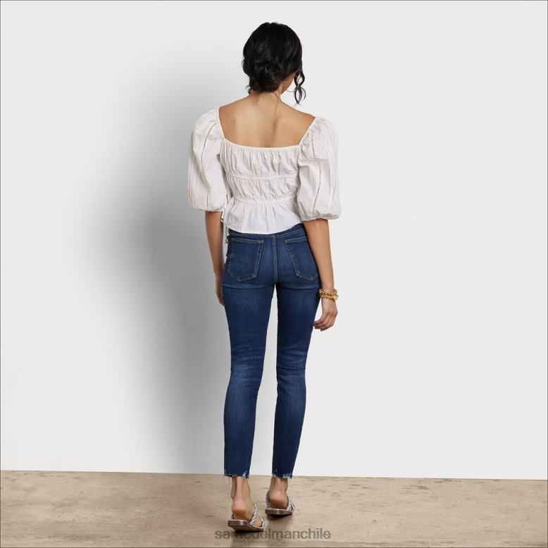 Sam Edelman P802J1173 vestir blanco mujer top pradera de manga larga