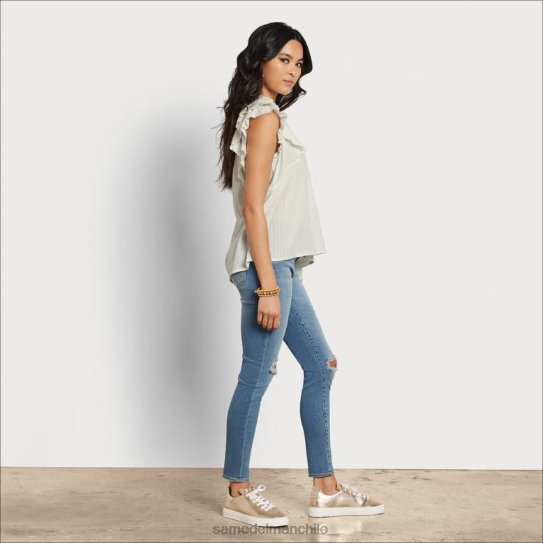 Sam Edelman P802J1175 vestir gardenia mujer top rey manga corta