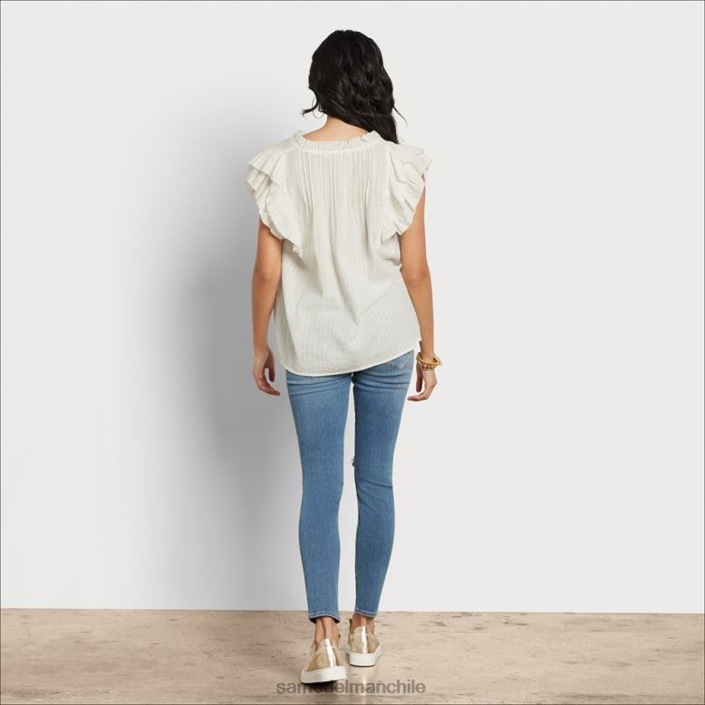 Sam Edelman P802J1175 vestir gardenia mujer top rey manga corta