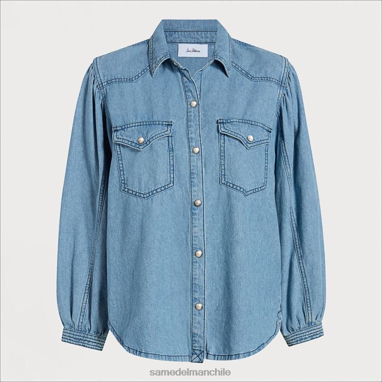 Sam Edelman P802J1234 vestir empalizadas mujer camisa vaquera farah