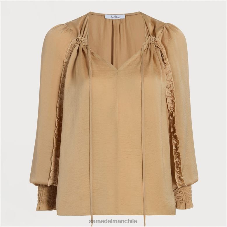 Sam Edelman P802J1241 vestir oro opaco mujer top varick de manga larga