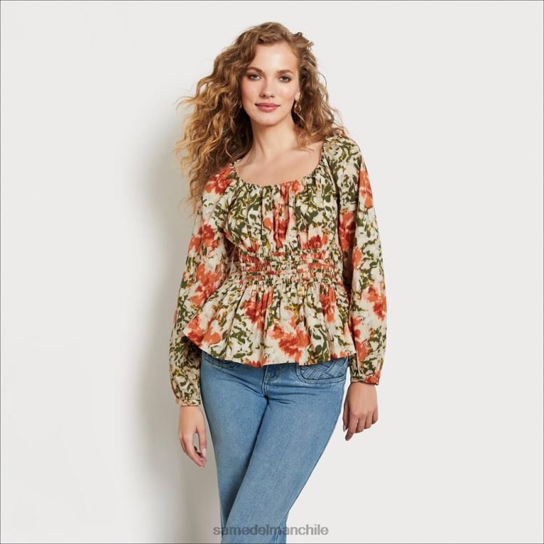 Sam Edelman P802J1251 vestir cardo mujer top ciliano de manga larga