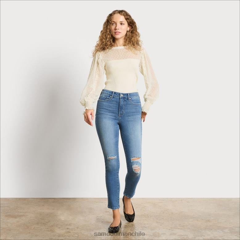 Sam Edelman P802J1270 vestir gardenia mujer top julian de manga larga