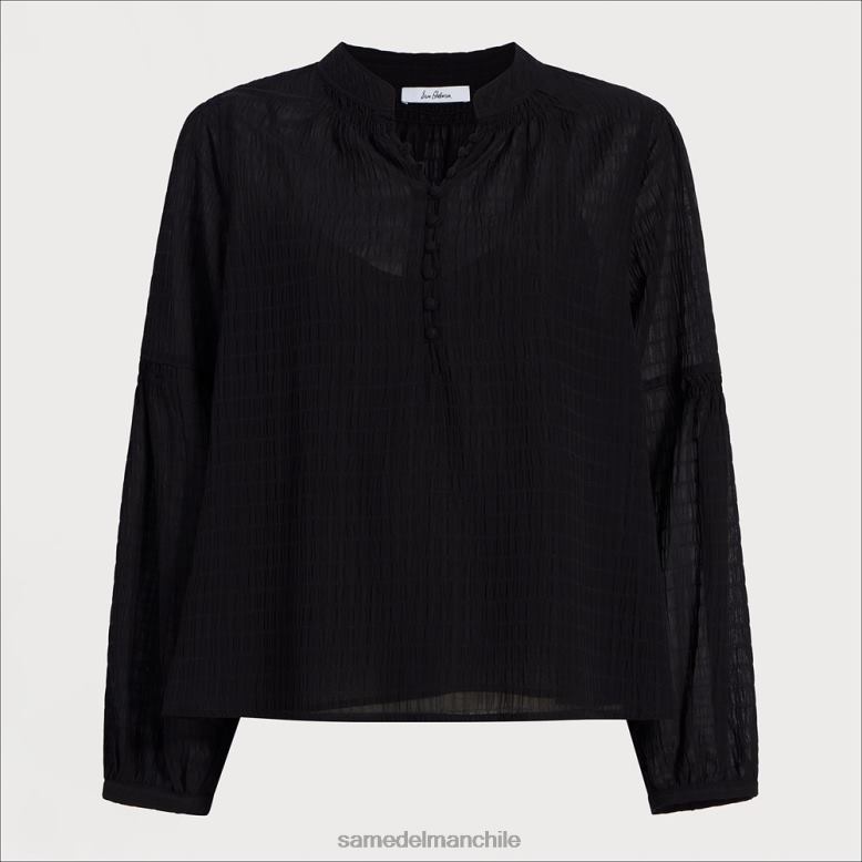 Sam Edelman P802J1278 vestir negro mujer top emmeline de manga larga