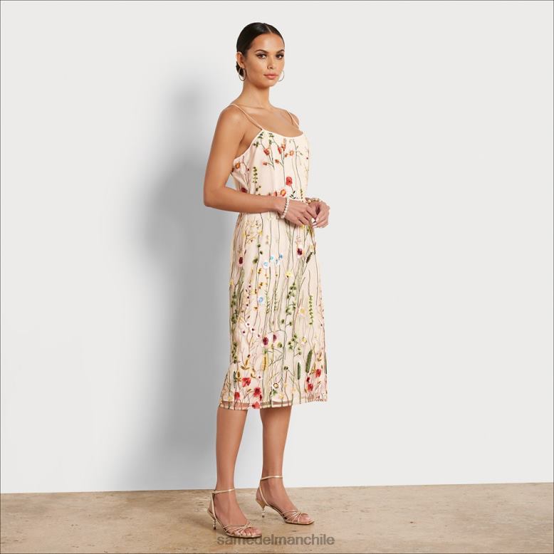 Sam Edelman P802J1066 vestir crudo mujer vestido con bordado floral