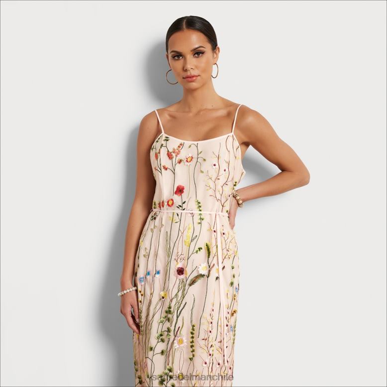 Sam Edelman P802J1066 vestir crudo mujer vestido con bordado floral