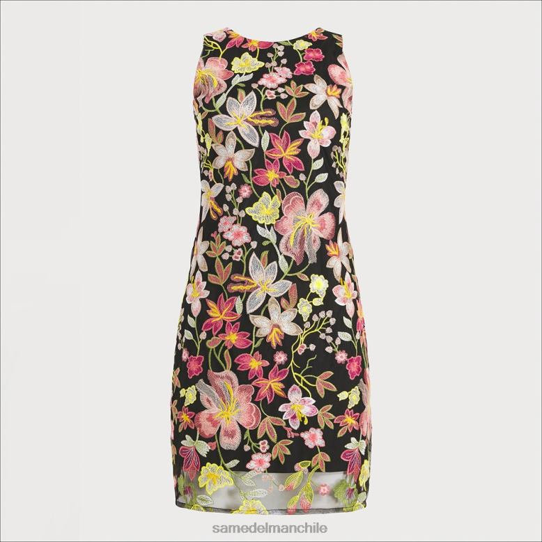 Sam Edelman P802J1091 vestir melocotón multi mujer vestido corto con bordado floral