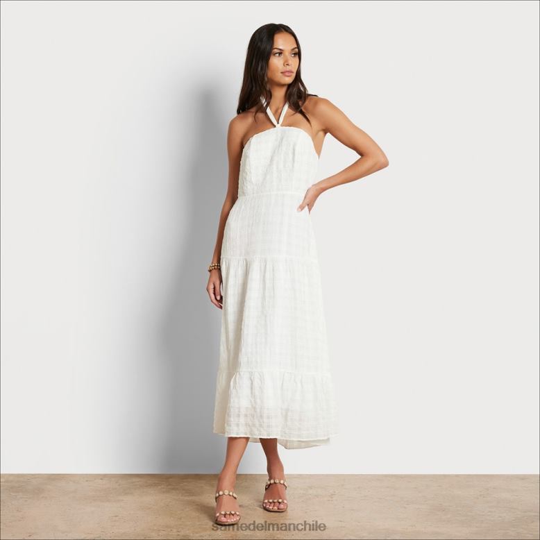 Sam Edelman P802J1092 vestir blanco mujer vestido largo a cuadros