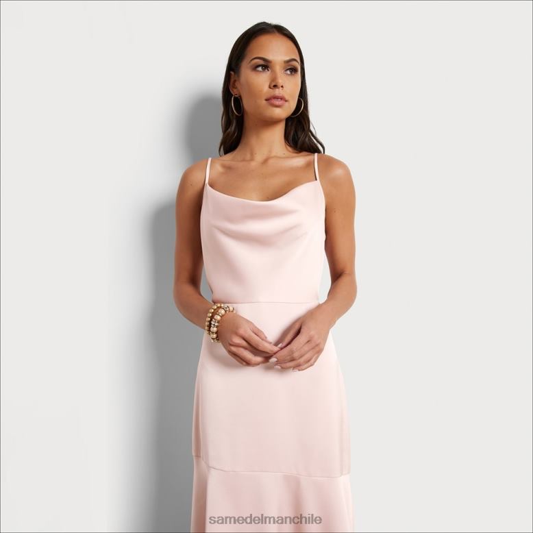 Sam Edelman P802J1095 vestir rubor mujer vestido midi con cuello vuelto